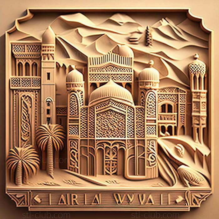 3D model Al Bukayriyah in in Saudi Arabia (STL)